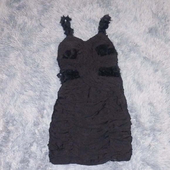 DO+BE Dresses & Skirts - DO+BE Textured Black Mini Dress